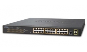 Planet GS-4210-24P2S - Switch 24x10/100/1000T PoE + 2xSFP